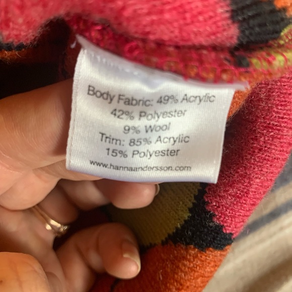 Hanna Anderson wool blend fuzzy pea coat - Picture 4 of 4